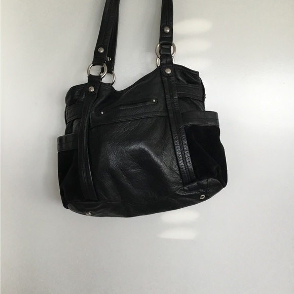 B. Makowsky  Shoulder Black Soft Leather Bag $300 - Picture 9 of 13